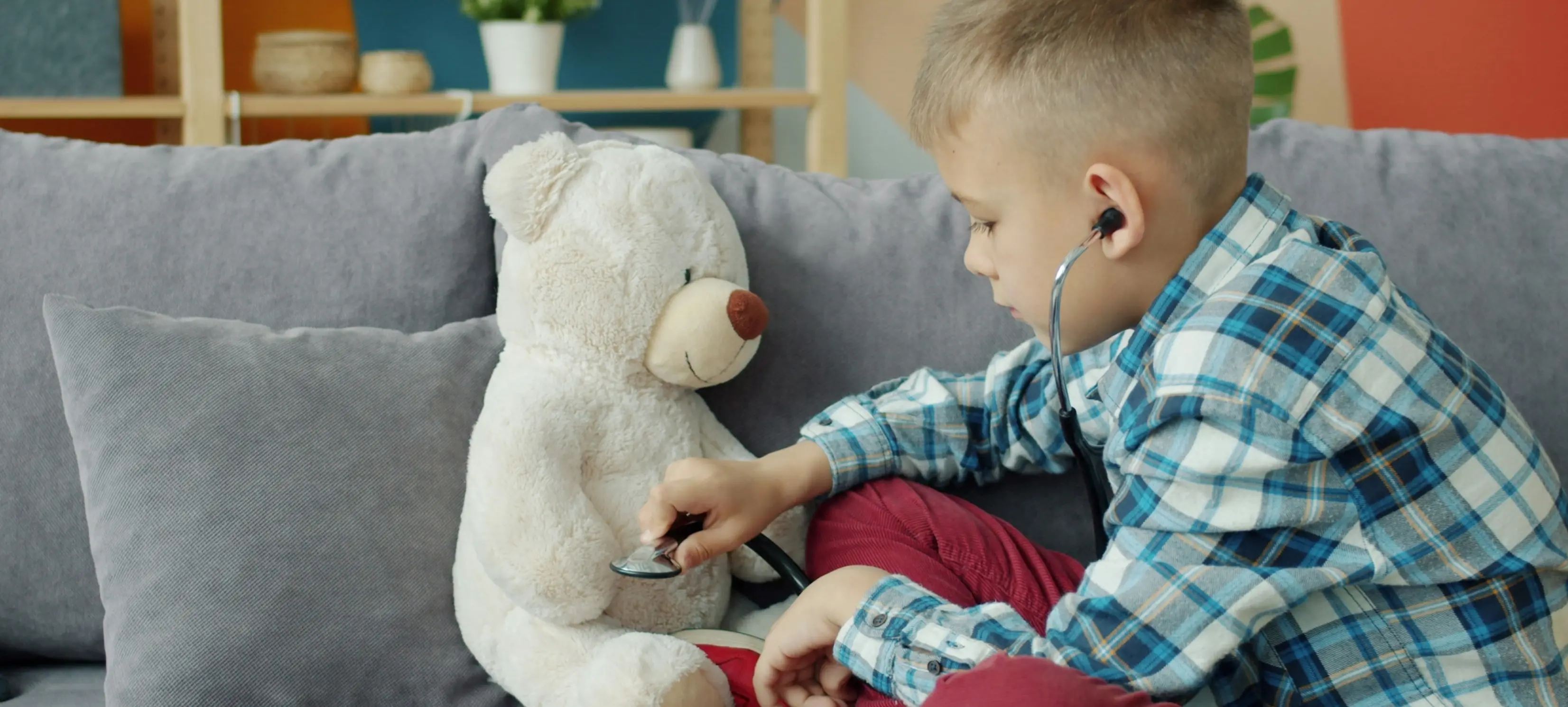 kid and his bear